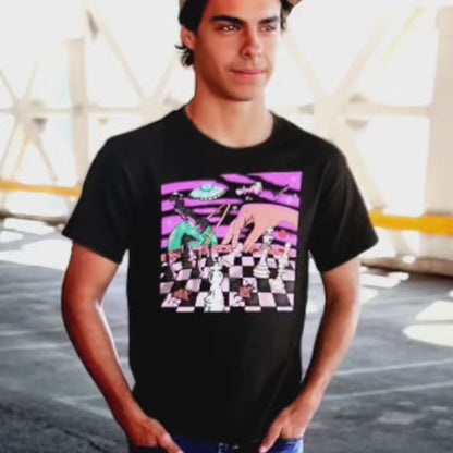 Retro Futuristic Chess Premium T-Shirt